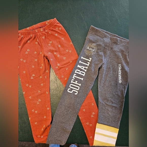2 Pairs of Girls Leggings - Picture 1 of 7